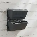 Pot Vertical Garden Black 12x12 (set)