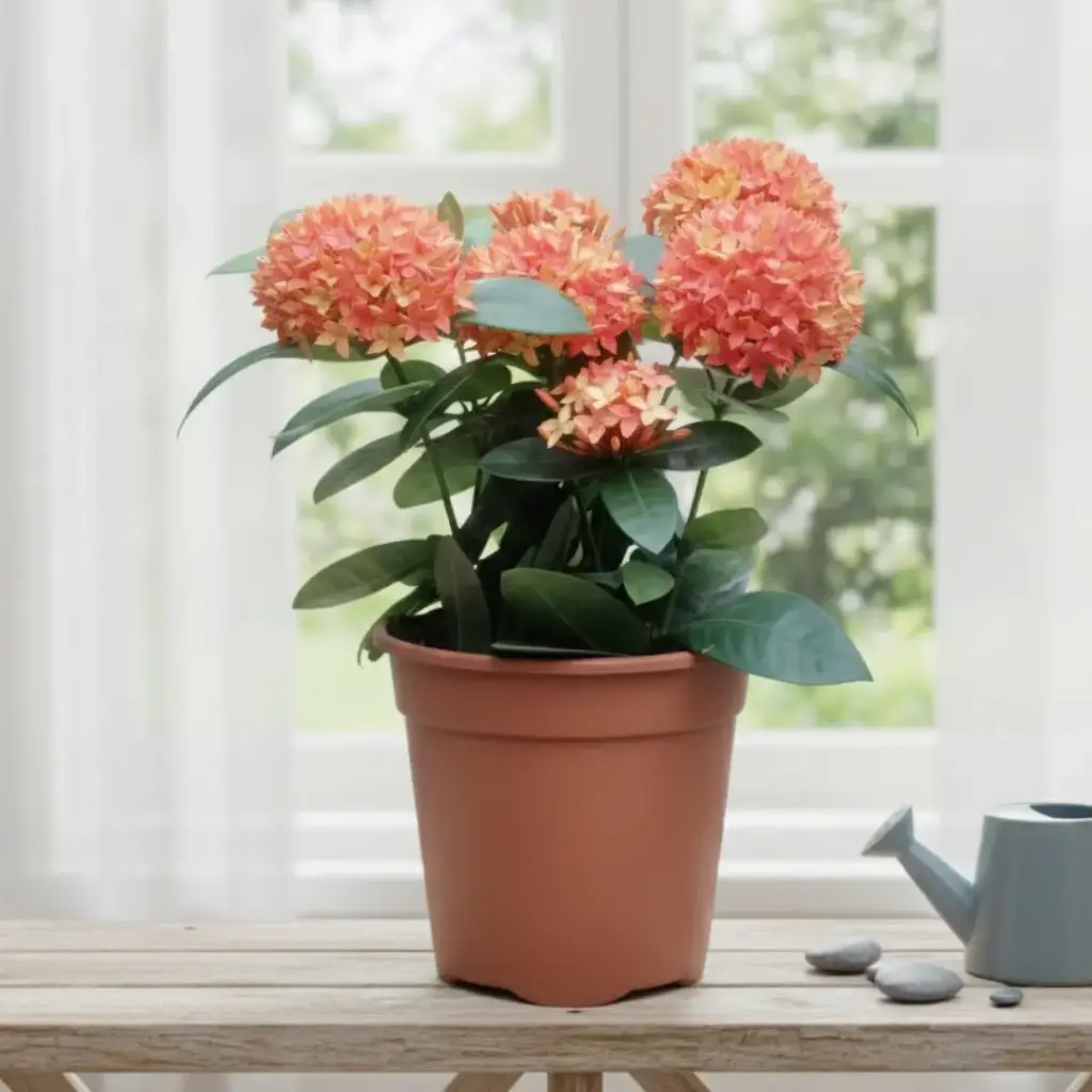 Ixora coccinea 'Dwarf Orange'