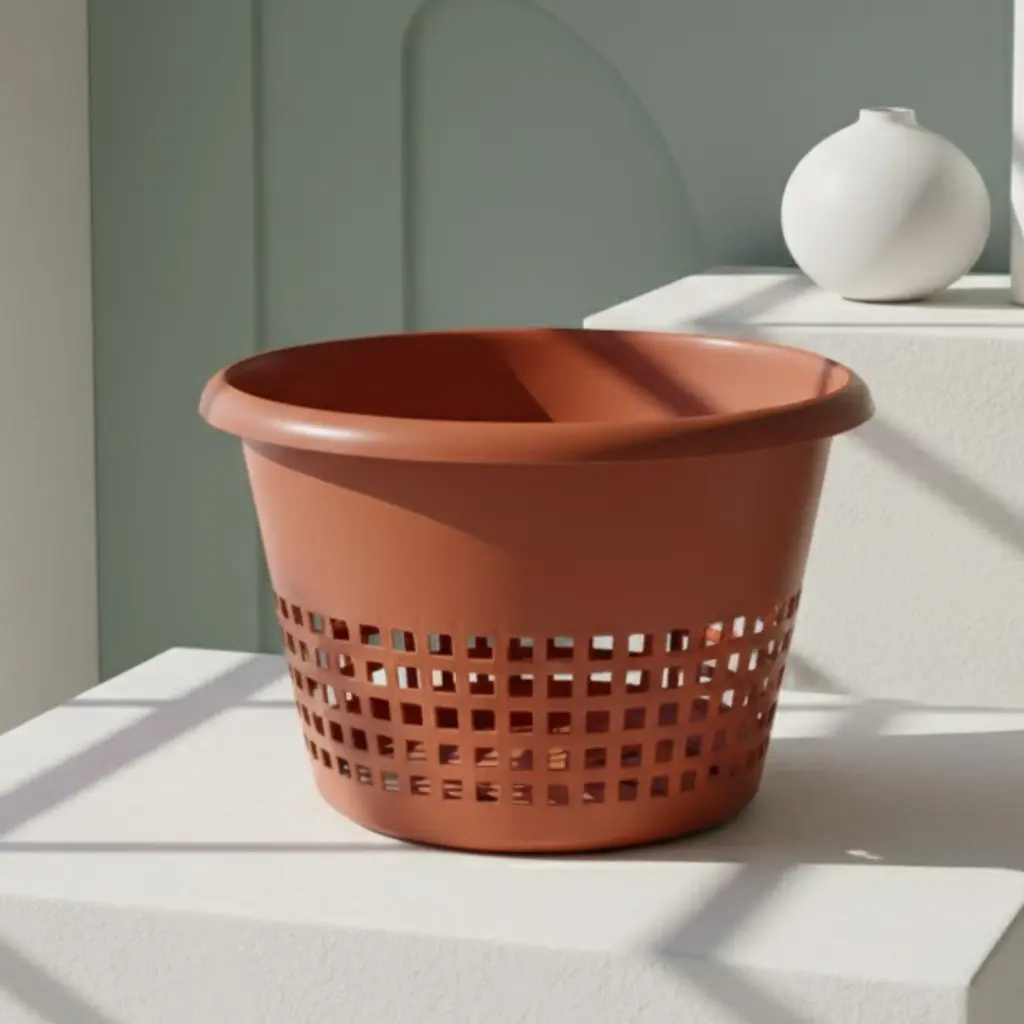 [POPL TCRO V3.5L H014 D022 D015] Pot Orchid (Terracotta Round)