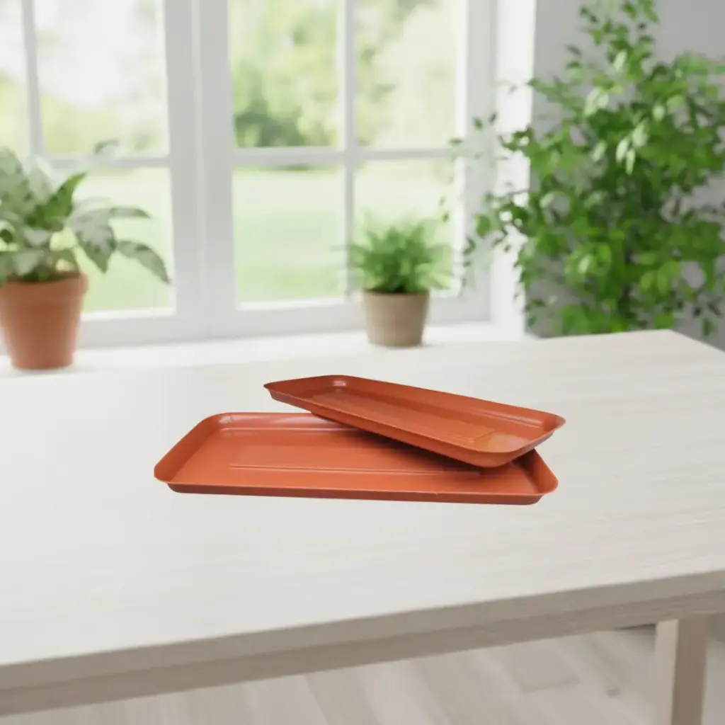 [TRPL TERE W015 L030] Tray No 7 (Terracotta Rectangle)