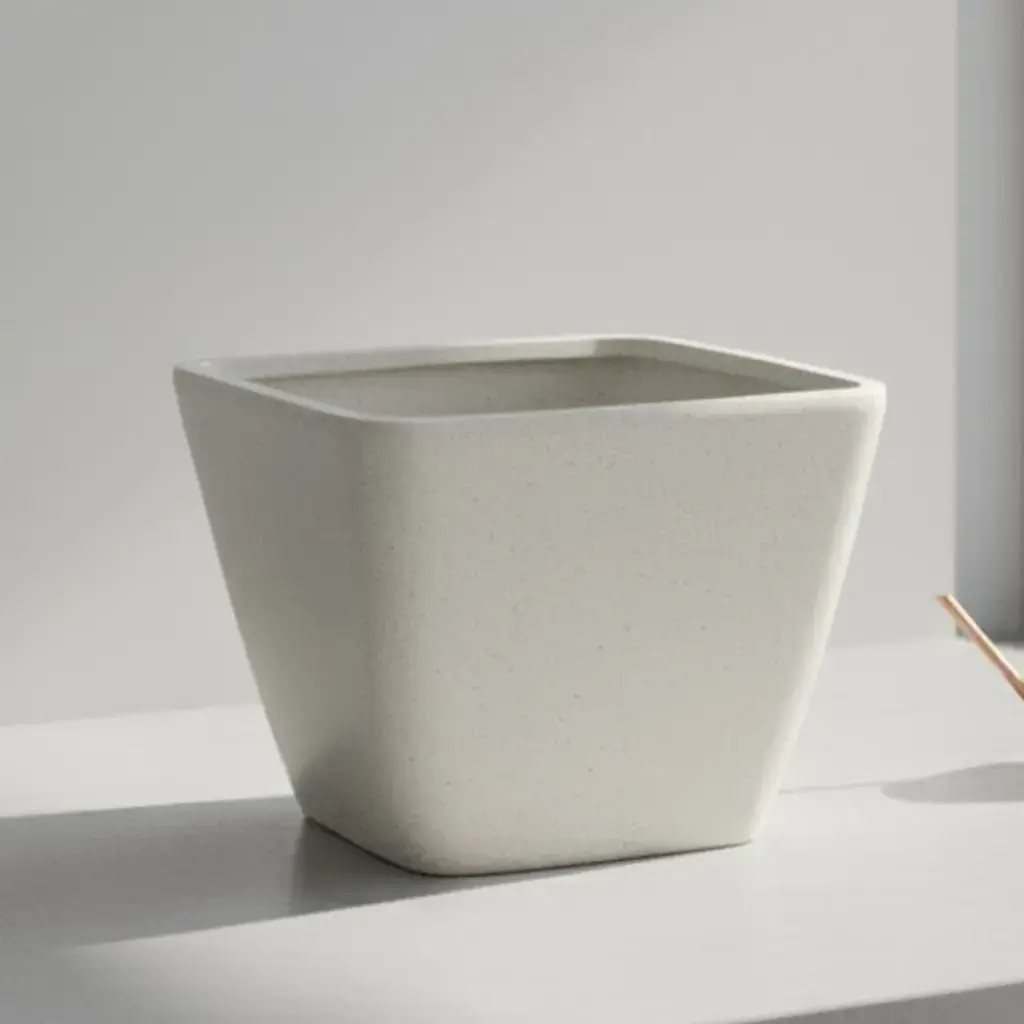 [POPL WSSQ V132L L053 W053 H047] Pot Gleyz Cube 53 (Whitestone Square)