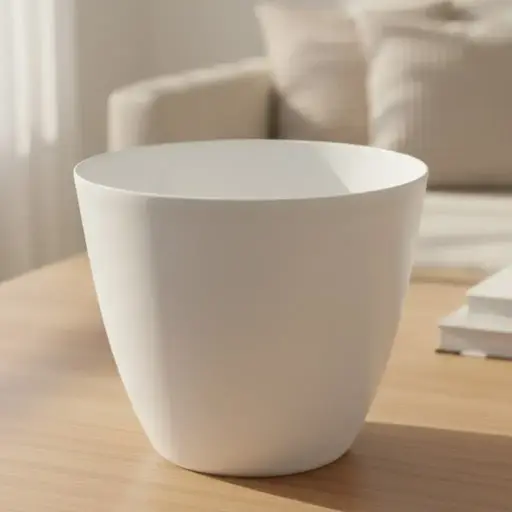 [POPL WHRO  H12.5 D13.5] Pot Stella 8 White 