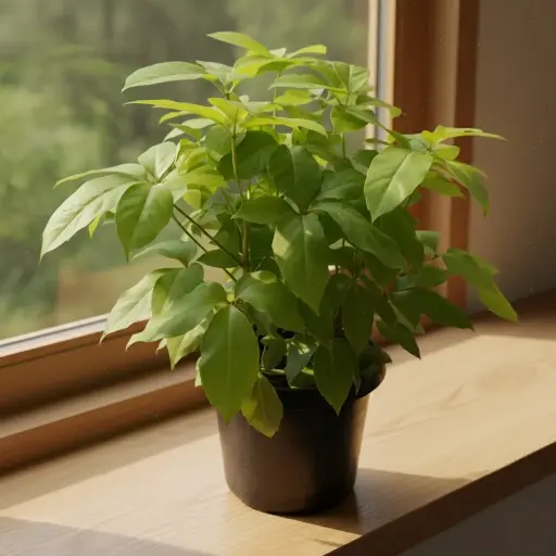 Brassia golden, Schefflera actinophylla Amate Soleil
