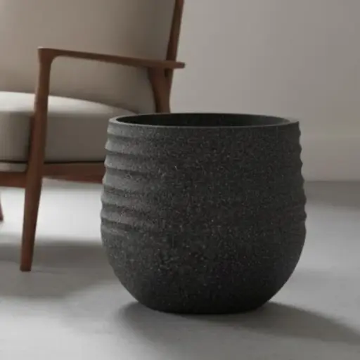 Pot Mediterranean Black Tall