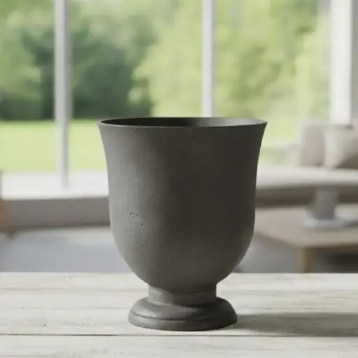 [PORE ROHG D035 H041] Pot Huskey Grey Urn