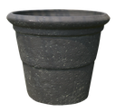 Pot Ash Stone Rolled Rim