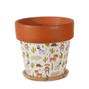 Pot Terracotta with Paper Design-Kids Jungle