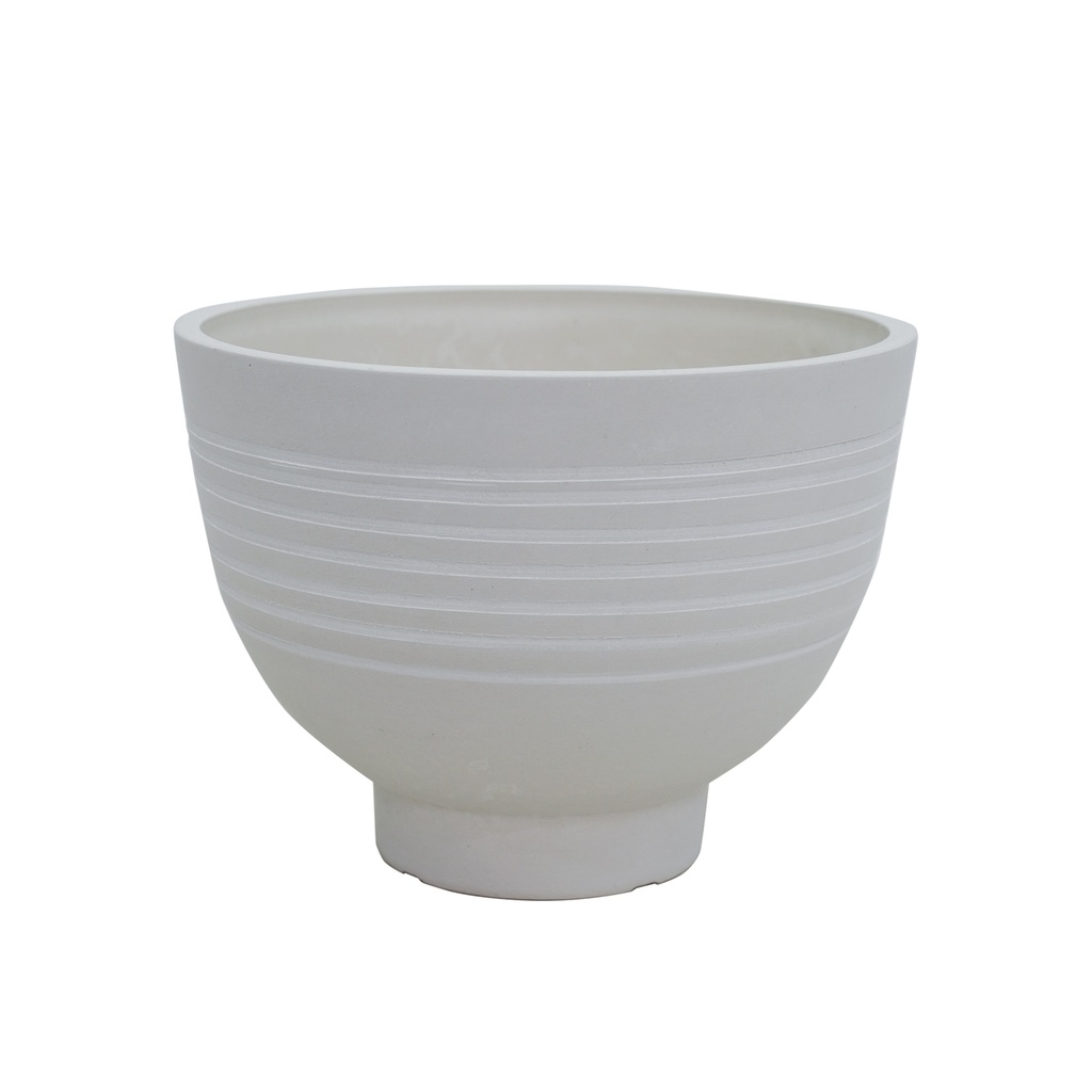 Pot Silk Road Bowl White Stone