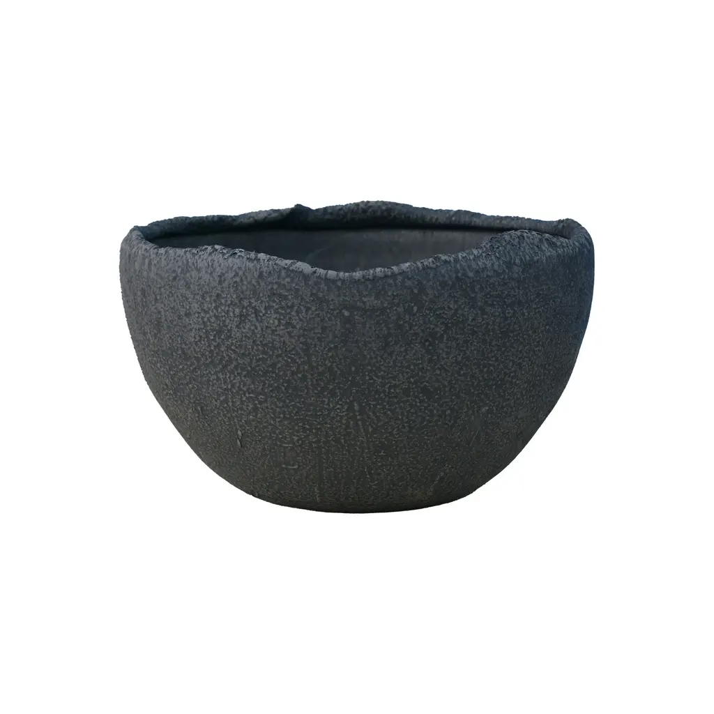 [POPS CHRO D049 H0.32] Pot Handmade Bowl Charcoal.webp