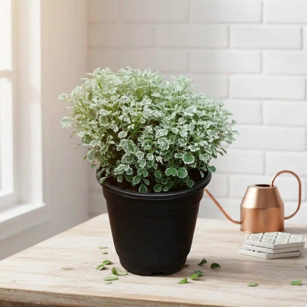 [PLFP POWH PT 0013 785ml H015] Arelia Varigated, Polyscias dwarf White