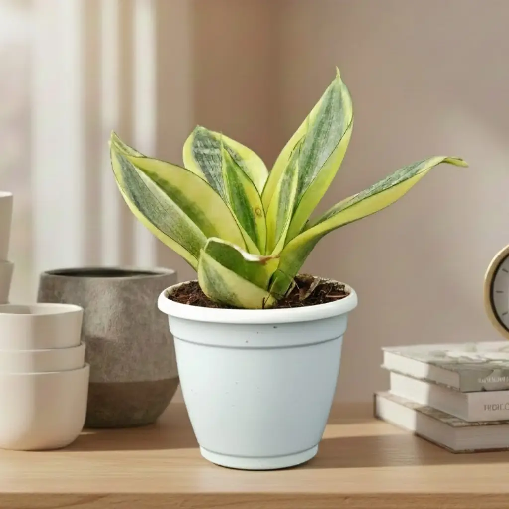 Snake plants, Sansevieria golden hahnii