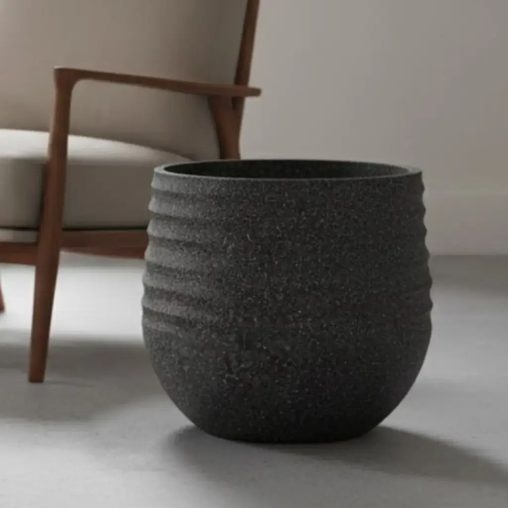 Pot Mediterranean Black Tall