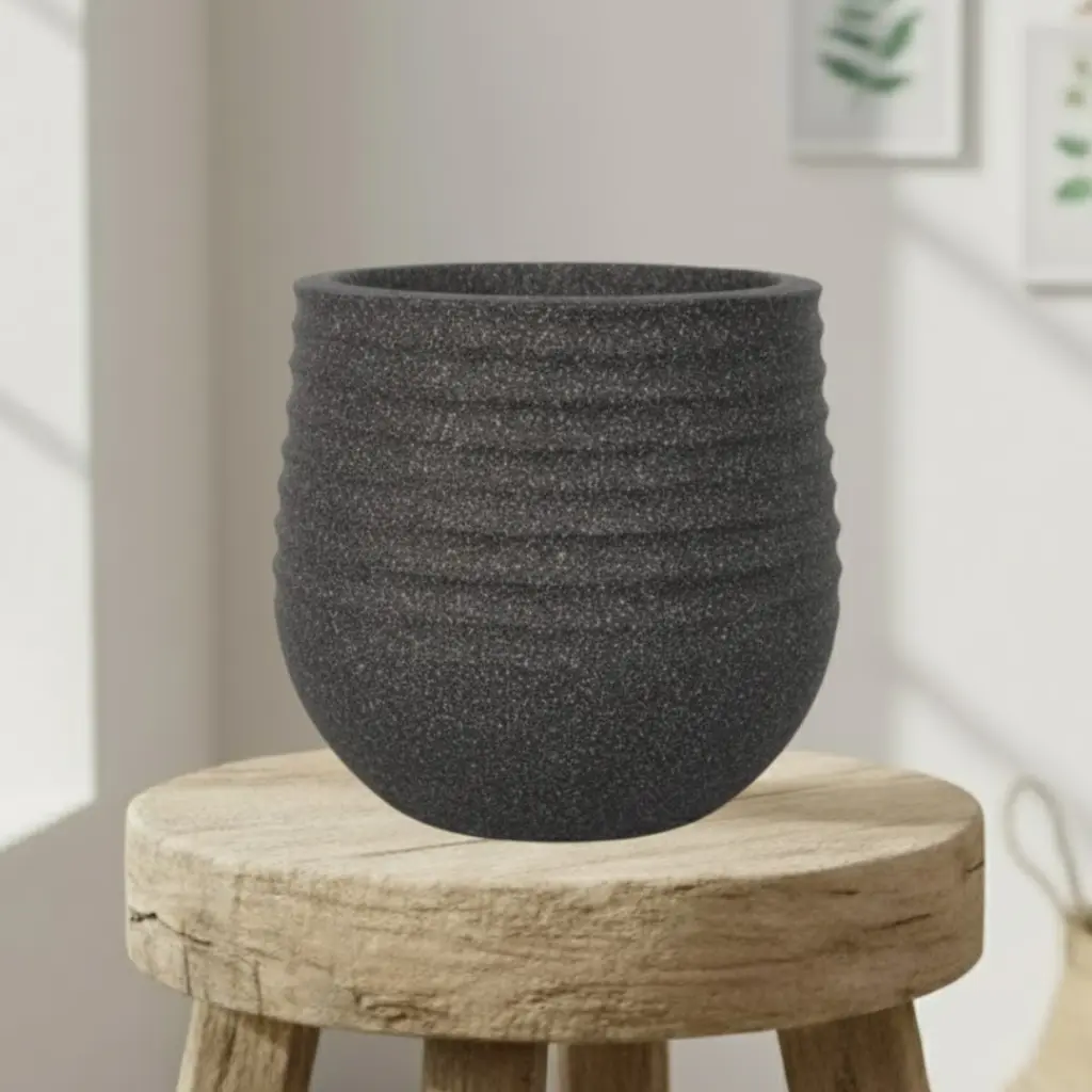 Pot Mediterranean Black Tall