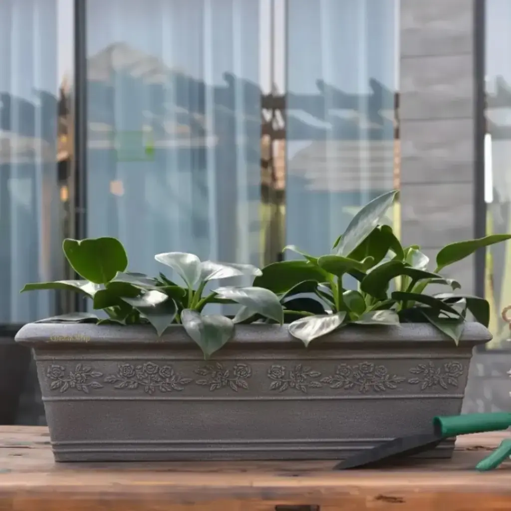 [POPS LGRE L077 W029 H024] Pot Berlin Recta A (Light Grey)