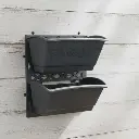 Pot Vertical Garden Black 12x12 (set)