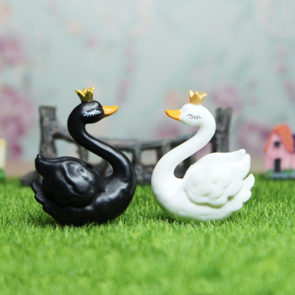 Miniature Animal & Birds-Swans King Swans