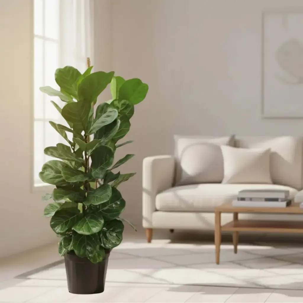 [PLTR FILY BG 2121 43.5L H180] Fiddle leaf fig, Ficus lyrata (Polybag # 21x21, 43.5L, 6' ht)