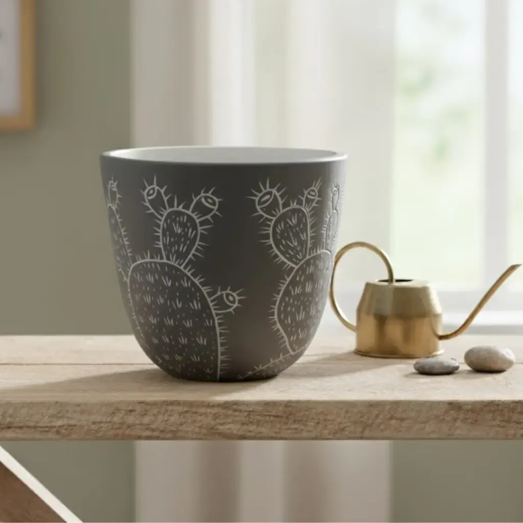 Pot Ceramic Desert cactus A577