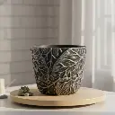 Pot Ceramic Leaf A580