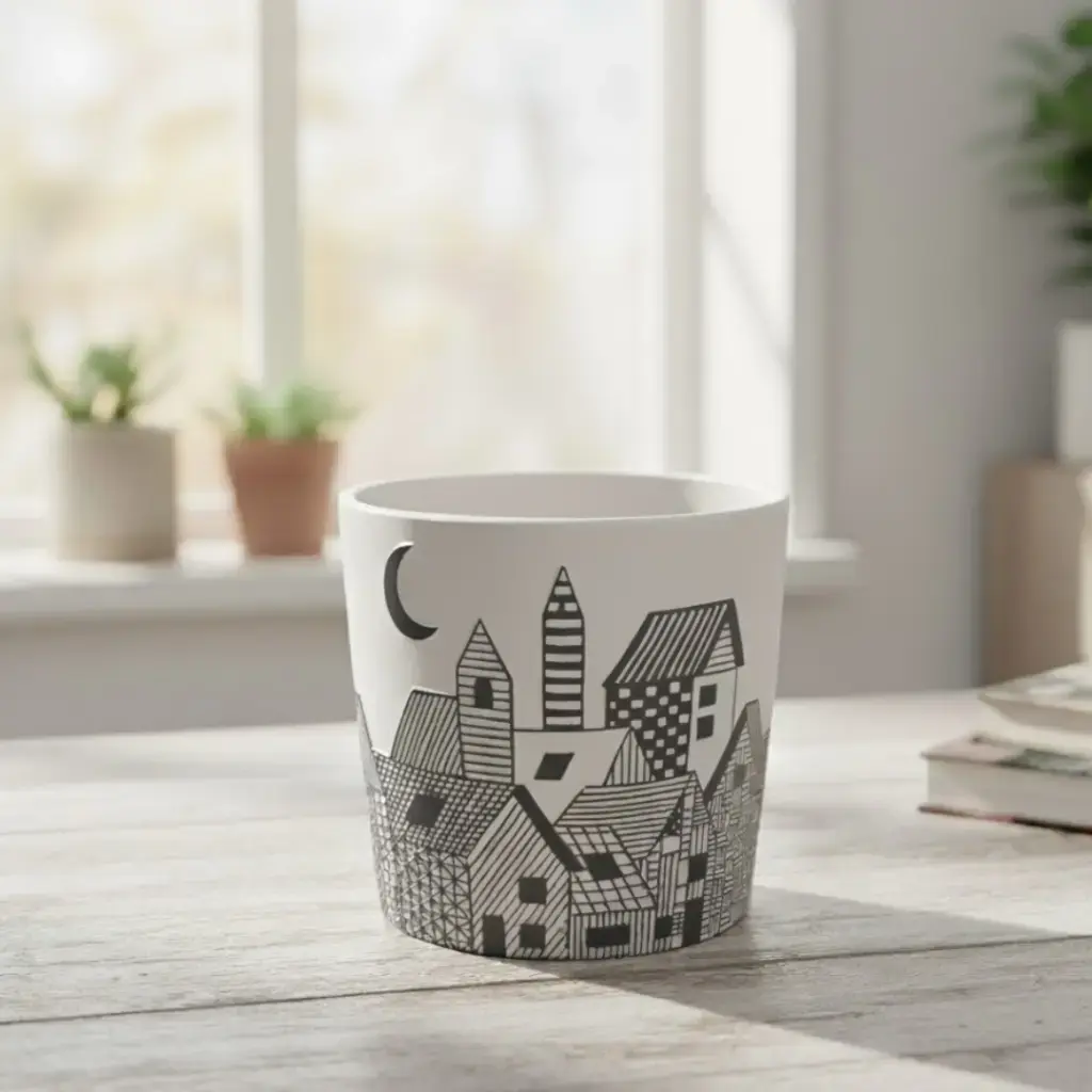 Pot Ceramic Midnight A601 (Black)