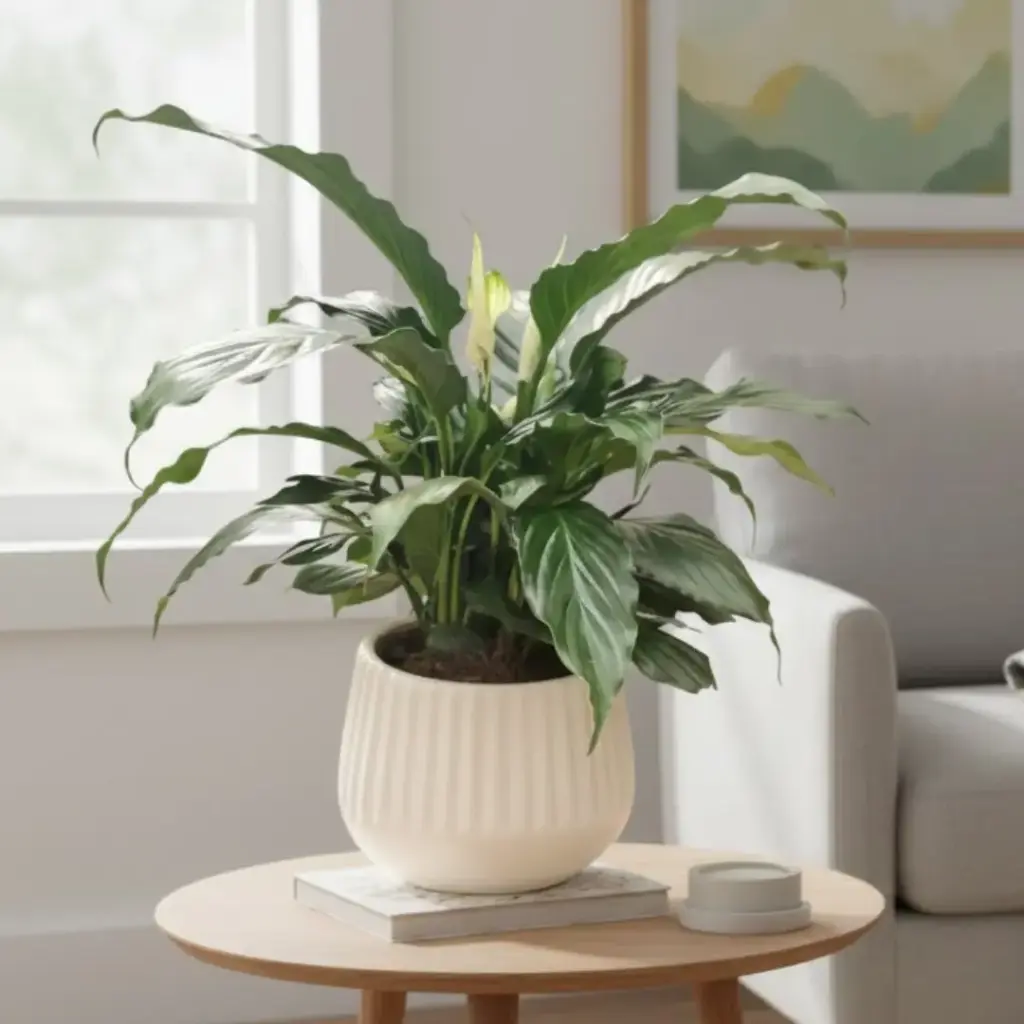 Peace Lily 5" with Pot Line Tapper