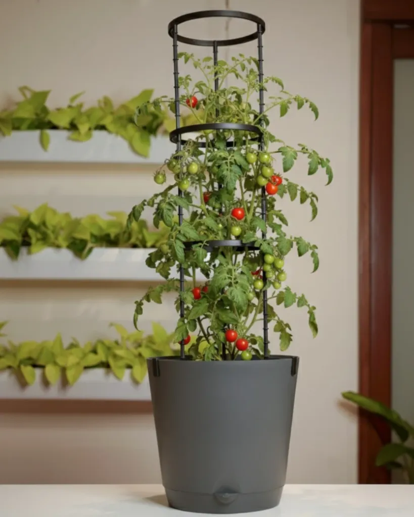 Pot Krish 32 with Trellis