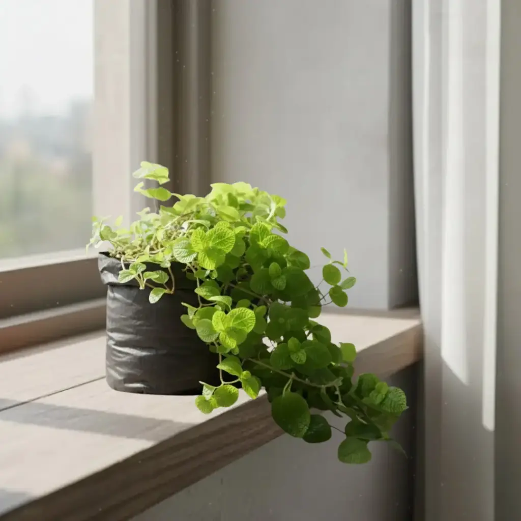 [PLCP PINU BG 0507  785ml] Creeping charlie, Pilea nummulariifolia (Polybag # 5x7, 760ml)