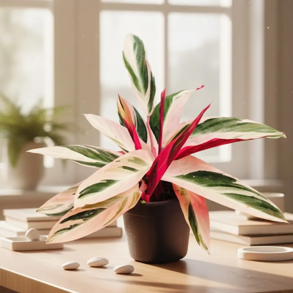 [PLFP STSG PT 0015 2.2L H010] Prayer plant, Stromanthe sanguinea (Pot # 6'' 2.2L)