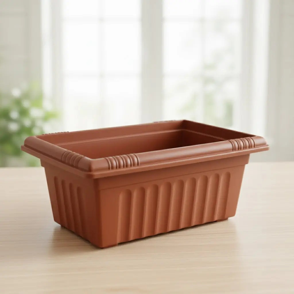 [POPL TCRE H024 W029 L053] Pot Garden 109 Big (Terracotta Rectangular)