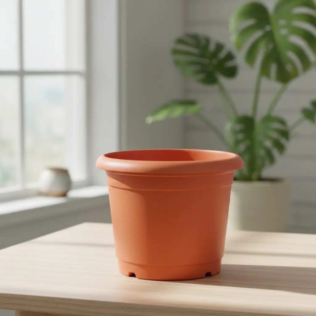 [POPL TCRO V6.6L H021 D025 D016] Pot Nisarga 300 (Terracotta Round)