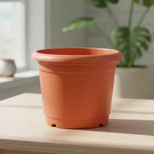 [POPL TCRO V35.8L H037 D048 D033] Pot Nisarga 304 (Terracotta Round)