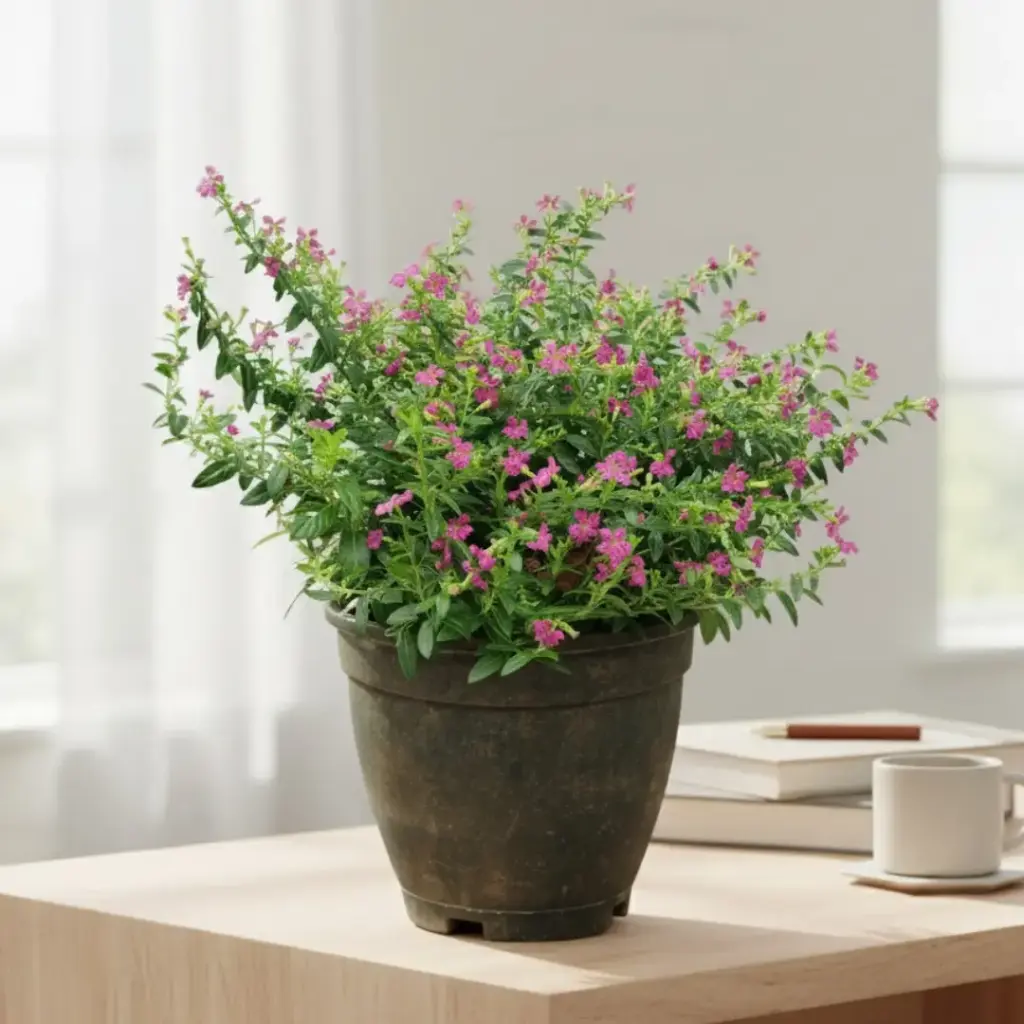 [PPLWS CUPU PT 0015 2.2L H012] कप्हिया हायसोपीफोलिया पर्पल (पॉट # 6'' 2.2L)