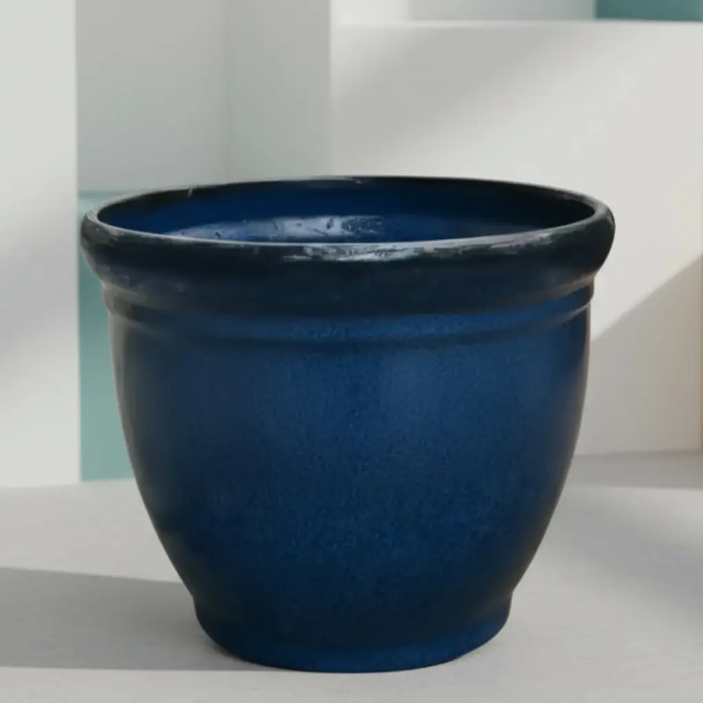 Pot Belly Planter Royal Blue