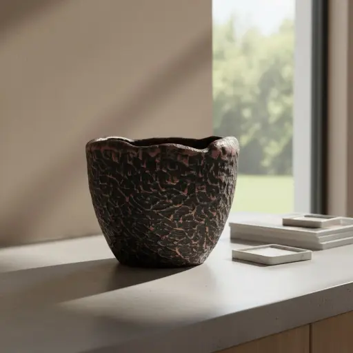 [POPS AGRO D19.5 H18.5] Pot Vase Ancient Green B