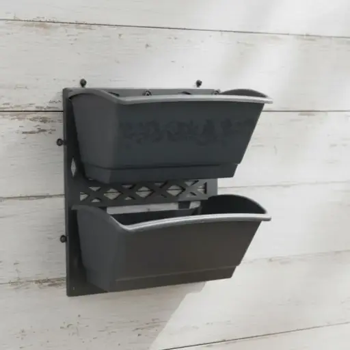 Pot Vertical Garden Black 12x12 (set)