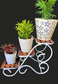Stand 3 Step Style Flower Pot Stand Moduler