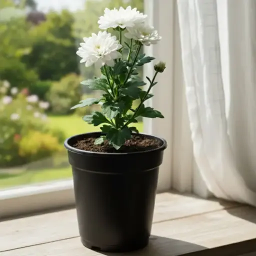 Shevanti White, Chrysanthemum morifolium  