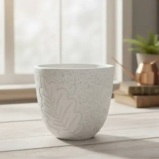 Pot Ceramic Autumn cone A584