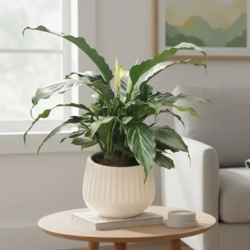 Peace Lily 5" with Pot Line Tapper
