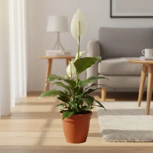 Peace Lily, Spathiphyllum wallisii petite