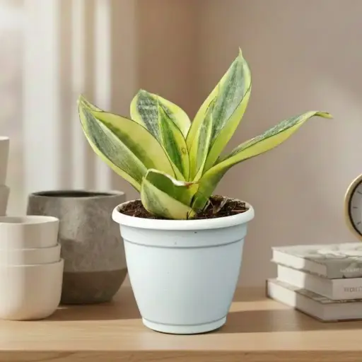 Snake plants, Sansevieria golden hahnii