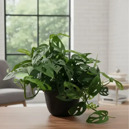 Swiss cheese plant, Monstera adansonii