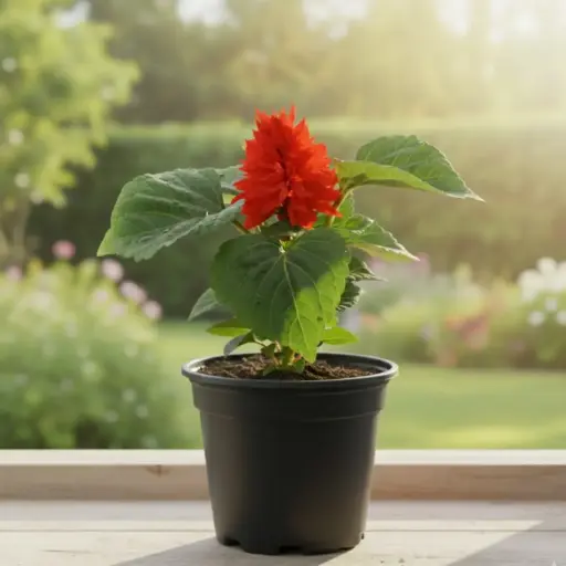 Scarlet sage, Salvia splendens
