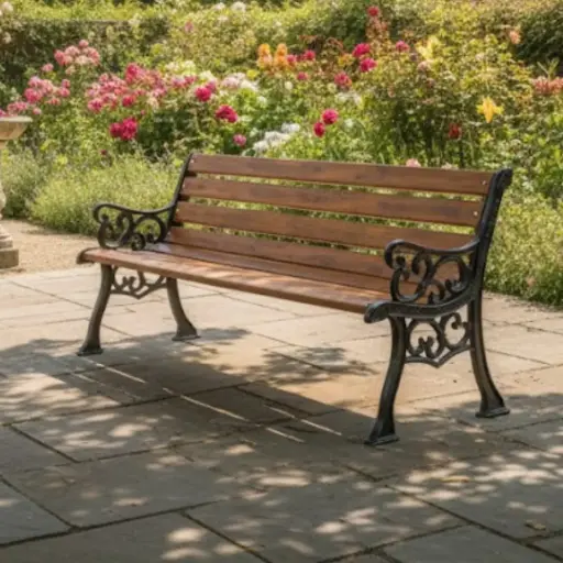 Garden Bench FRP & Castiron Leg