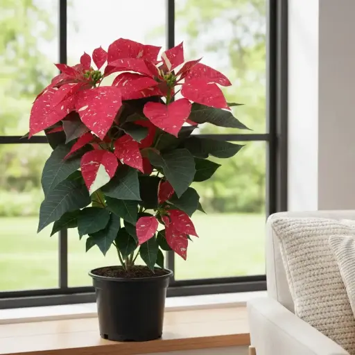 Poinsettia Glitter, Euphorbia pulcherrima