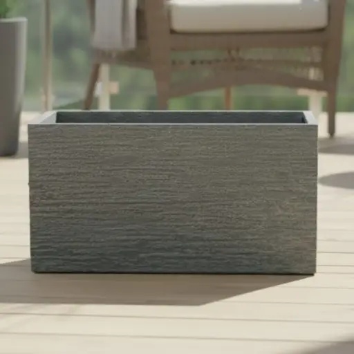 Pot Cobblestone Grey Trough