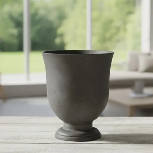 [PORE ROHG D035 H041] Pot Huskey Grey Urn