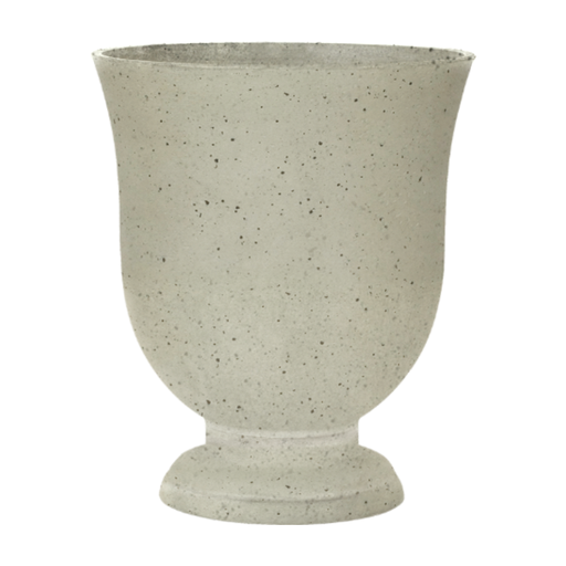 [PORE ROHW D035 H041] Pot Huskey White Urn